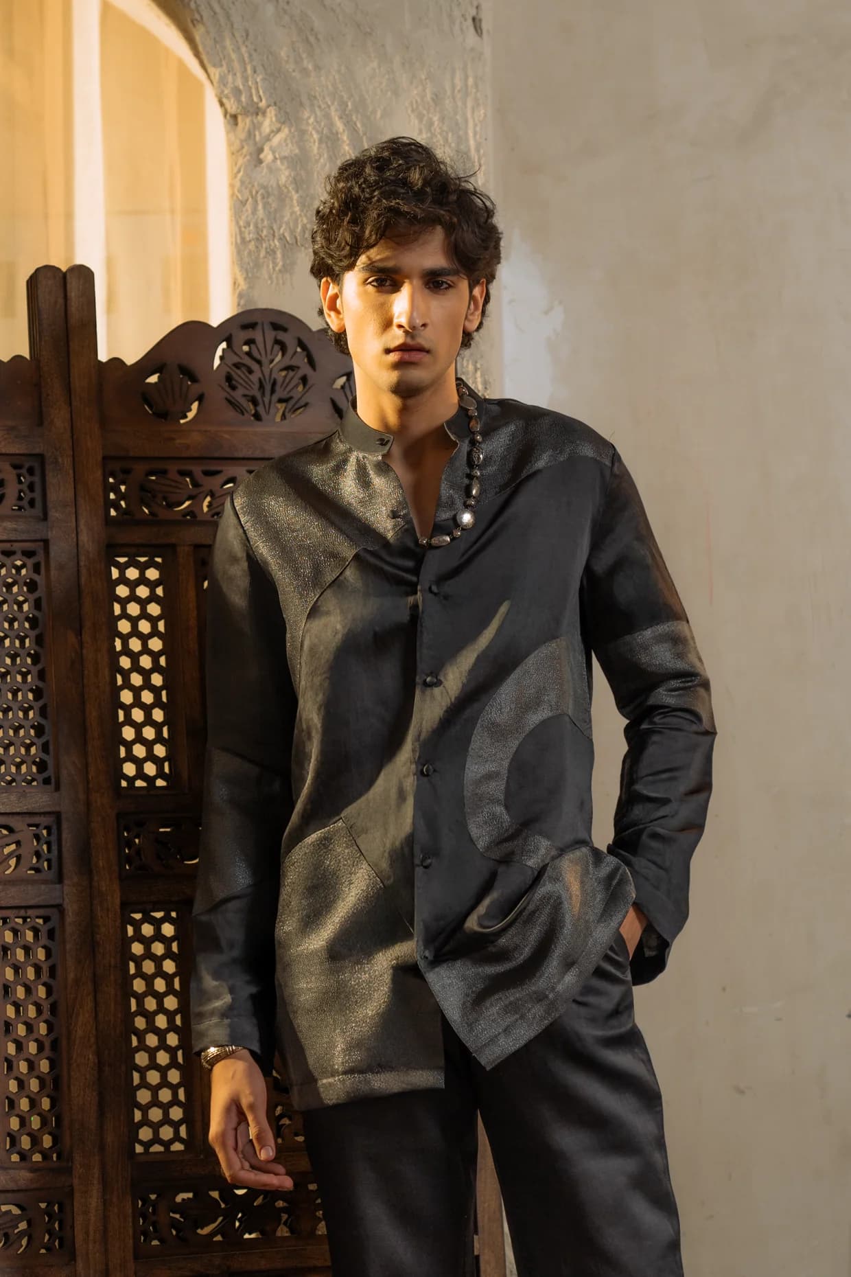 MOON VEIL KURTA SET — detail