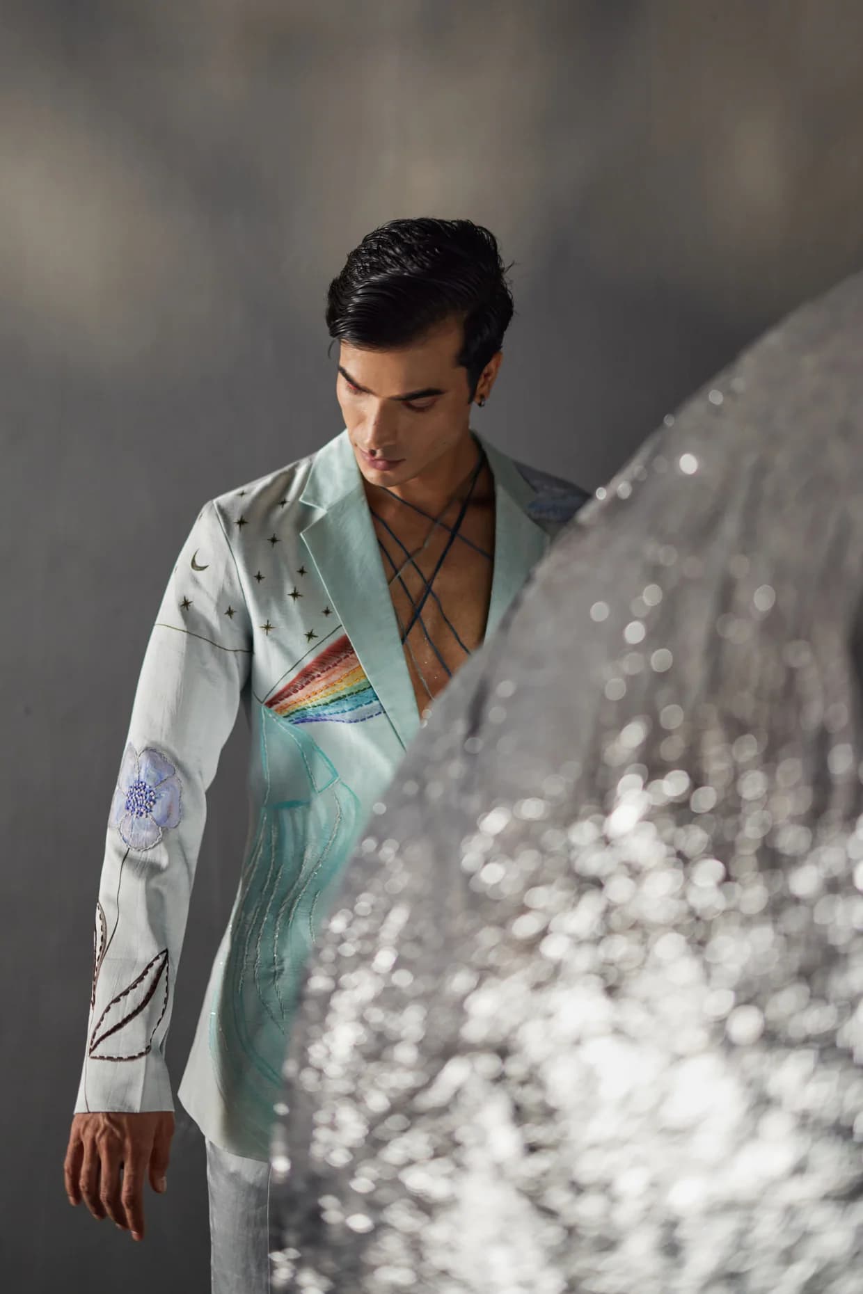Rainbowed Overshirt — detail
