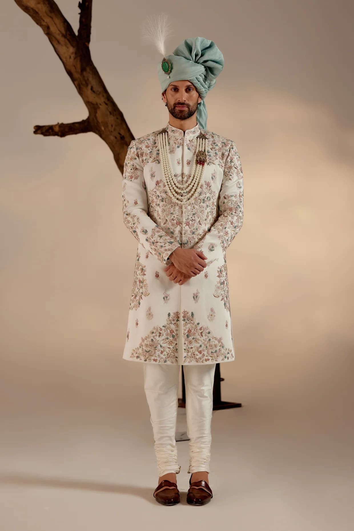 Opaline Sherwani Set — detail